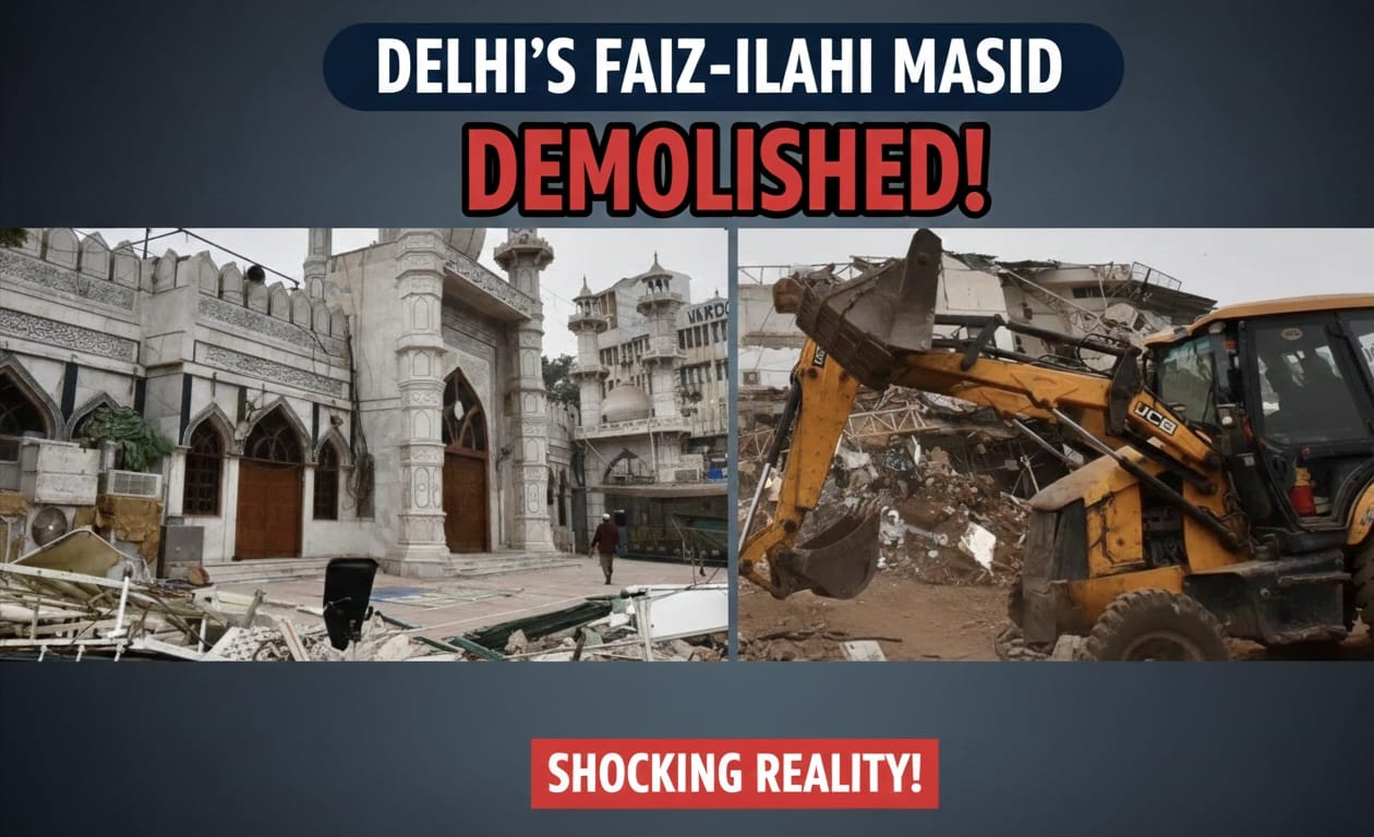 Delhi ke Faiz-e-Ilahi मस्जिद तोडफ़ोड़ पर क्यों भड़के लोग?