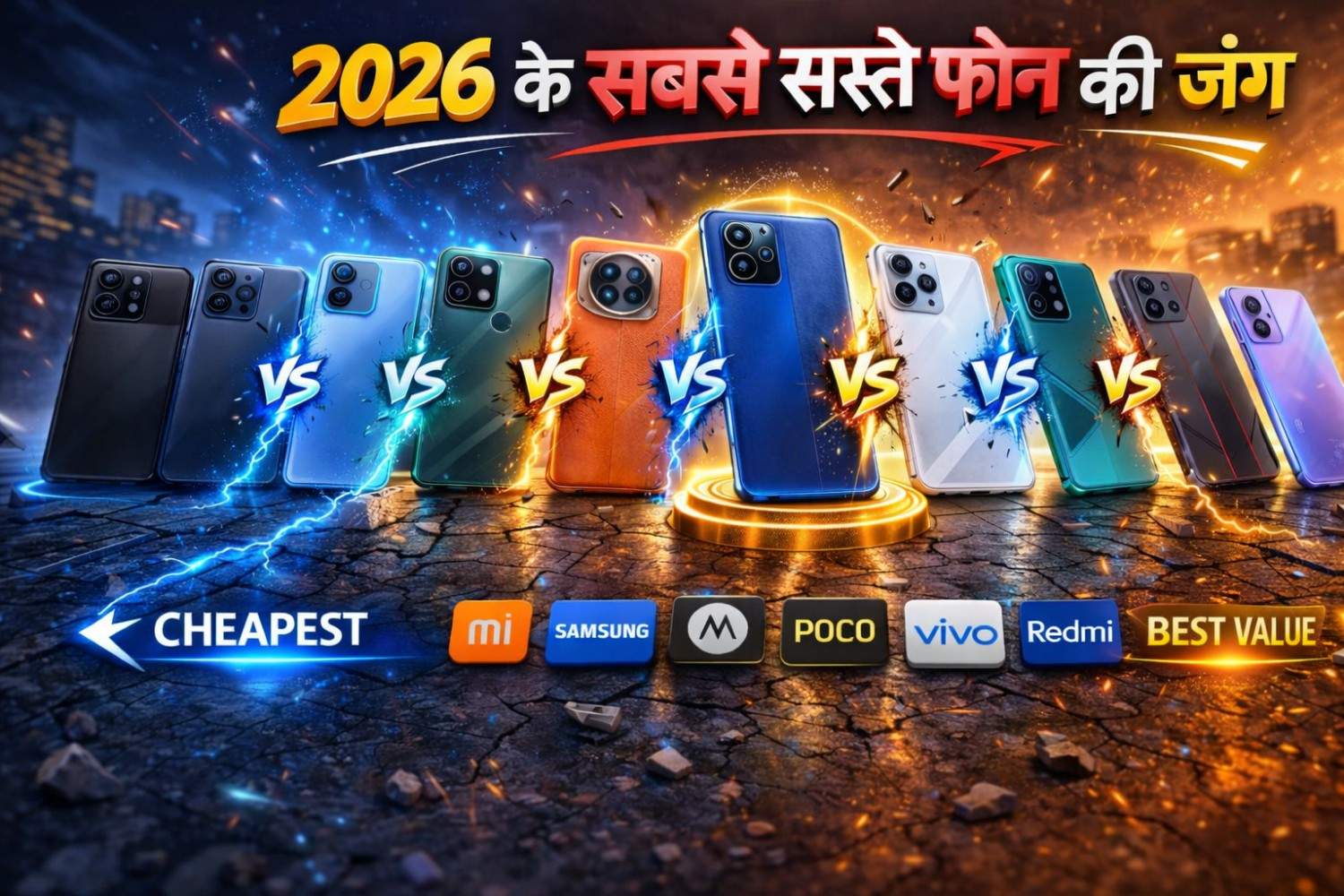2026 के सबसे सस्ते मोबाइल फ़ोन Best Budget Phones