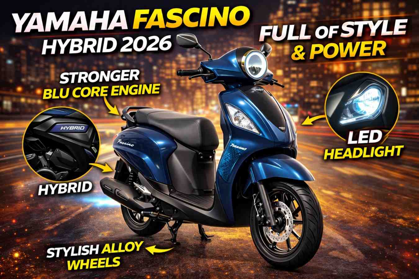 Yamaha Fascino Hybrid 2026