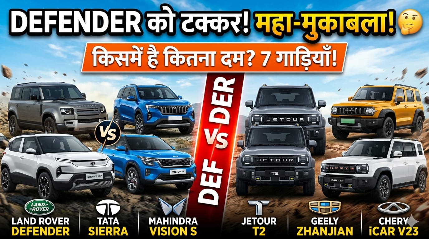 Land Rover Mahindra Vision S, Tata Sierra, Jetour, Geely