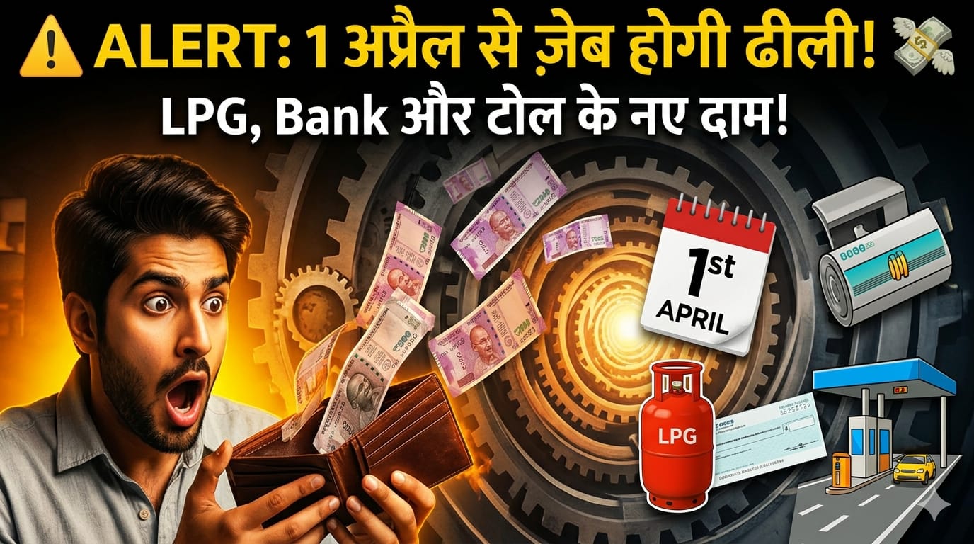 1 अप्रैल 2026 से बदलने जा रहे हैं ये बड़े नियम, आपकी जेब पर पड़ेगा सीधा असर!